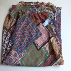 Long colorful Westport 1X skirt